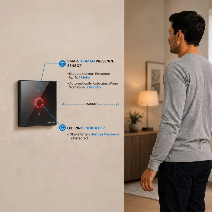 1 Gang Smart Sensor Switch CRYSTAL SERIES
