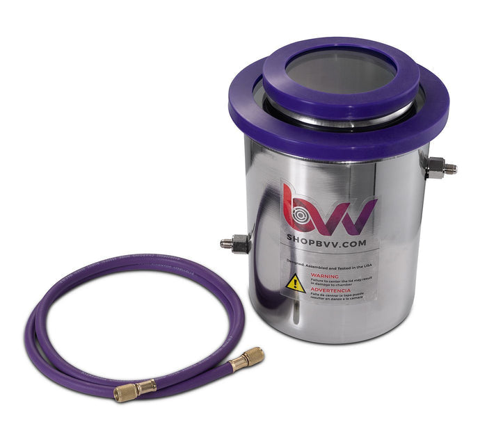 1.5 Gallon Cold Trap (2QT Tank) Dry Ice, Liquid Nitrogen - GLASS LID