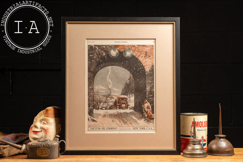 1920 Vacuum Oil Co Framed Ad