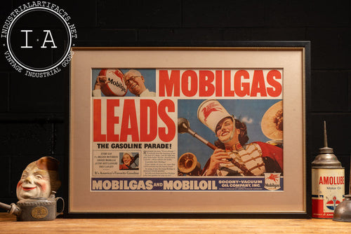 1938 Socony Vacuum Mobilgas Framed Ad