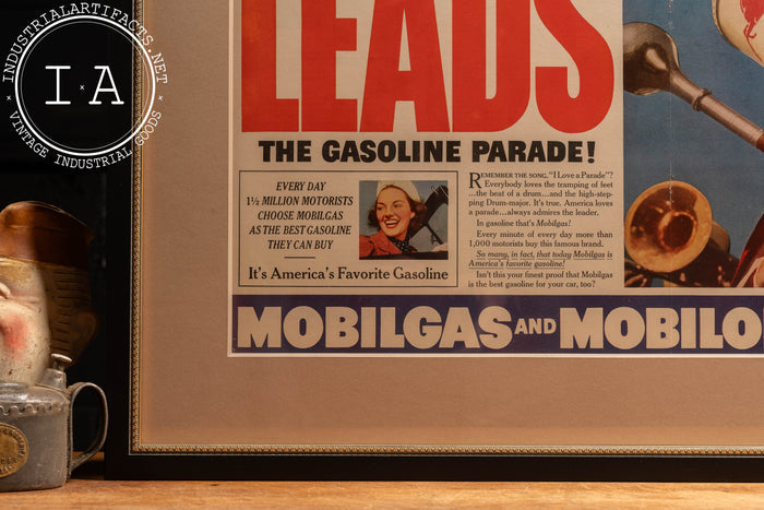 1938 Socony Vacuum Mobilgas Framed Ad