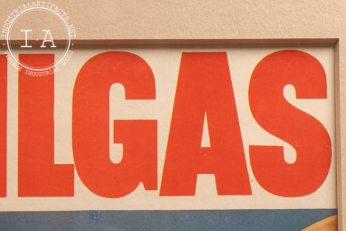 1938 Socony Vacuum Mobilgas Framed Ad