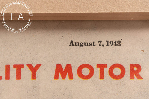 1948 Socony Vacuum Mobilgas Framed Ad