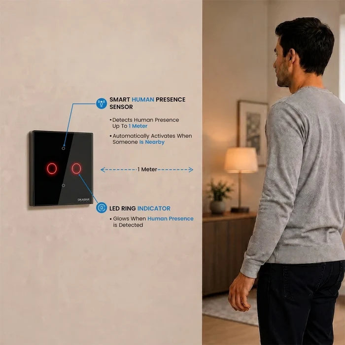 2 Gang Smart Sensor Switch CRYSTAL SERIES