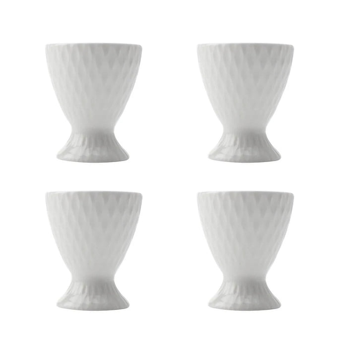 4x Maxwell & Williams White Basics Diamonds Egg Cup
