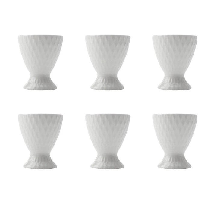 6x Maxwell & Williams White Basics Diamonds Egg Cup