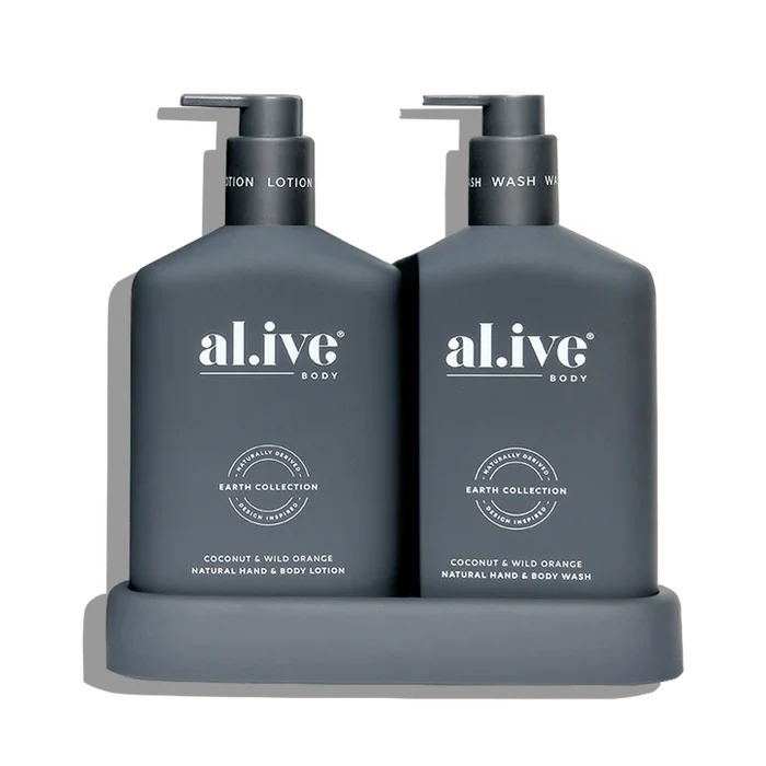 al.ive Body Wash & Lotion Duo in Coconut & Wild Orange (Made in Australia)