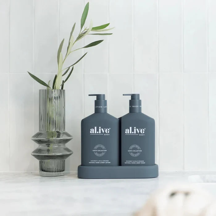 al.ive Body Wash & Lotion Duo in Coconut & Wild Orange (Made in Australia)