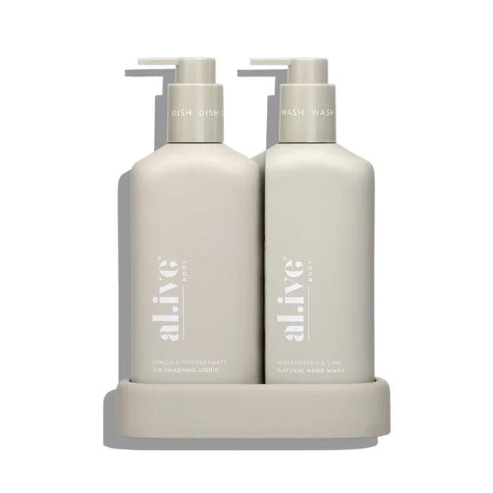 al.ive Kitchen Duo 300ml - Lemon & Pomegranate + Watermelon & Lime (Made in Australia)