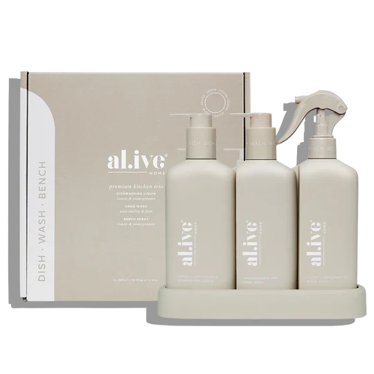 al.ive Kitchen Trio 300ml - Lemon & Pomegranate + Watermelon & Lime (Made in Australia)