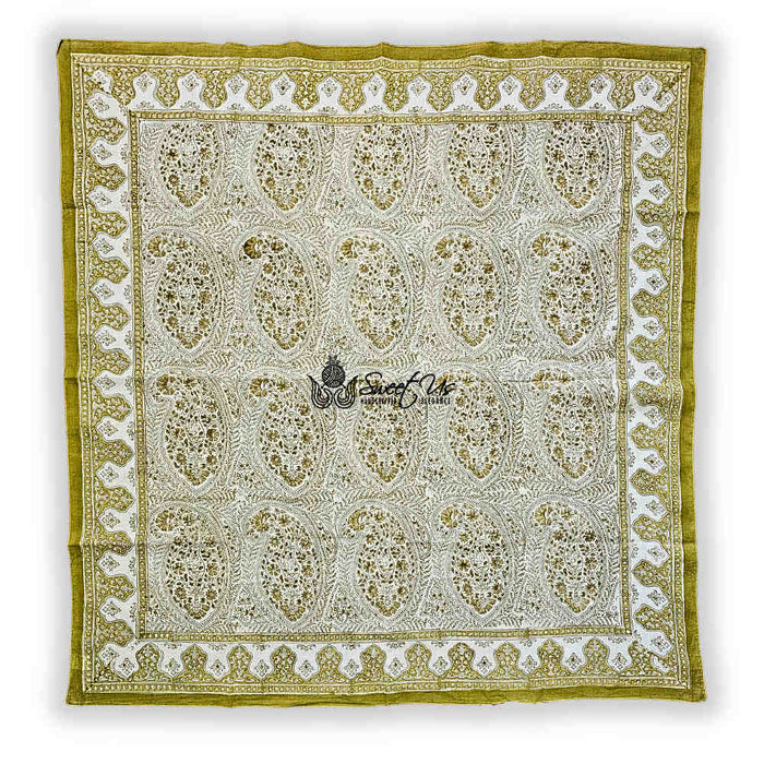 Princess Paisley Lightweight Floral Cotton Scarf — Antique Lace - Sweet Us