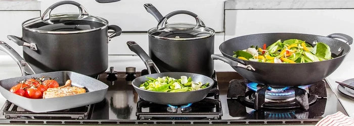Anolon Endurance+ Nonstick Induction French Skillet 26cm and Covered Casserole 26cm/5.2L
