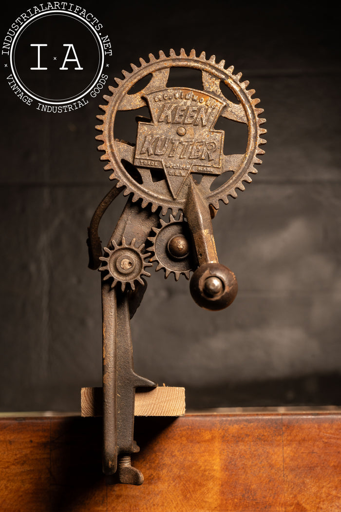 Antique Cast Iron Tabletop Keen Kutter Apple Peeler by EC Simmons