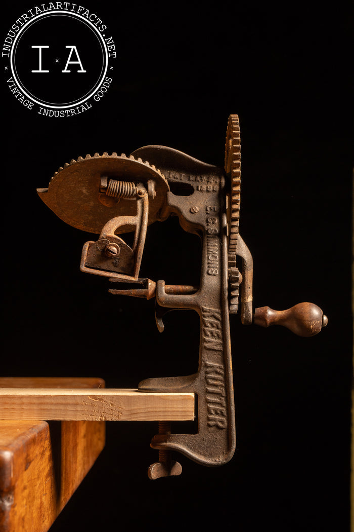 Antique Cast Iron Tabletop Keen Kutter Apple Peeler by EC Simmons