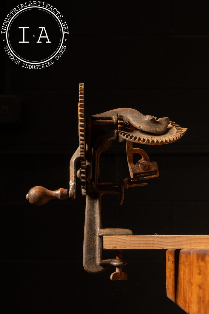 Antique Cast Iron Tabletop Keen Kutter Apple Peeler by EC Simmons