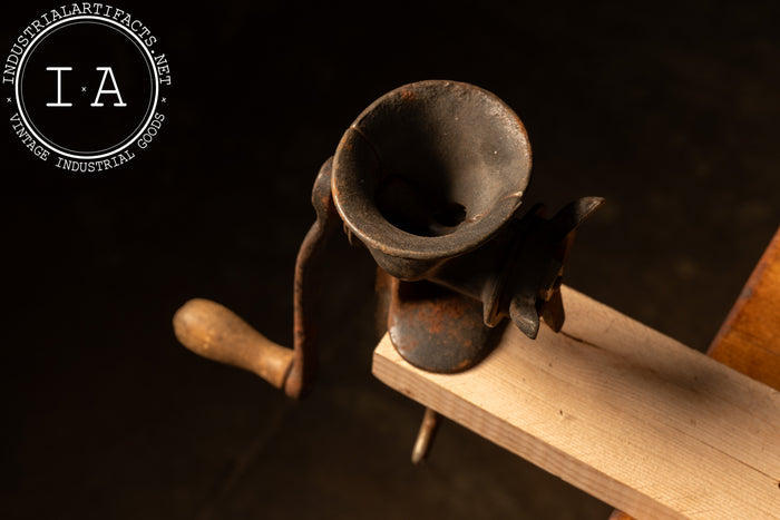 Antique Cast Iron Tabletop Meat Grinder