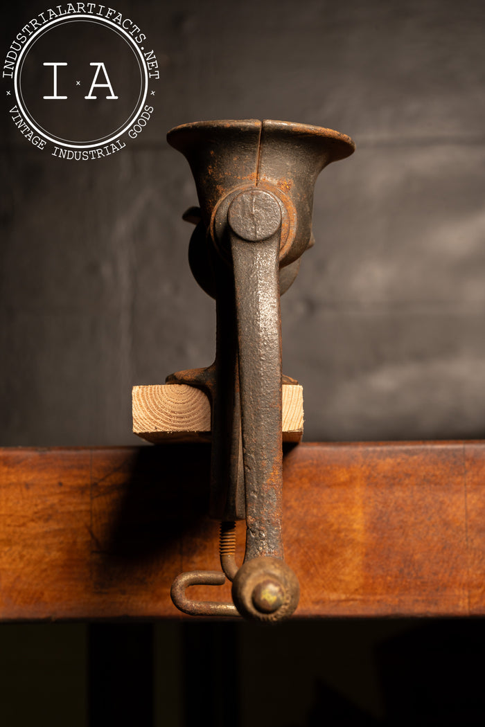 Antique Cast Iron Tabletop Meat Grinder