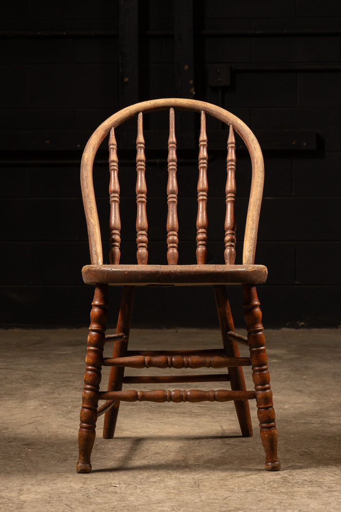 Antique Oak Spindle Back Chair