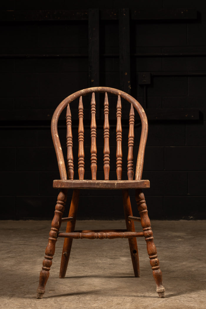 Antique Oak Spindle Back Chair