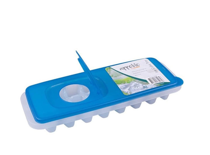 Appetito Ice Cube Tray/Pour Through Lid - Blue