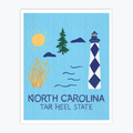 Art Print - North Carolina Landmarks