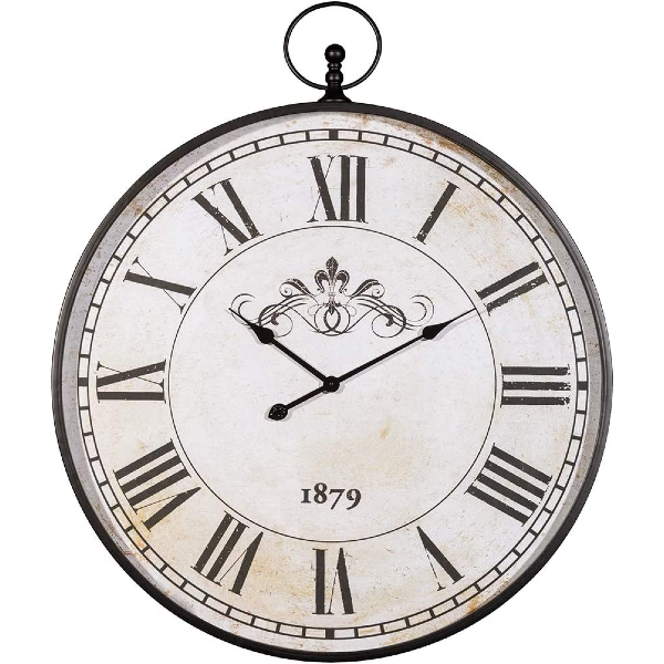 Ashley Furniture Signature Design 31" Antique Black Traditional Augustina Wall Clock