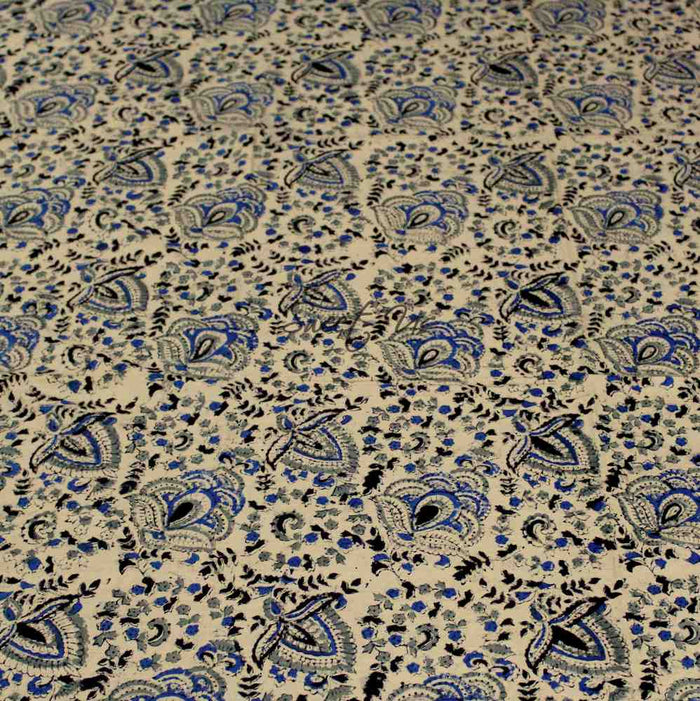 Ashlyn Hand?Block Printed Cotton Square Tablecloth — Midnight Bloom - Sweet Us