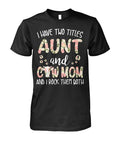 Aunt and cow mom - Men's and Women's t-shirt , Vneck, Hoodies - myfunfarm - clothing acceessories shoes for cow lovers, pig, horse, cat, sheep, dog, chicken, goat farmer