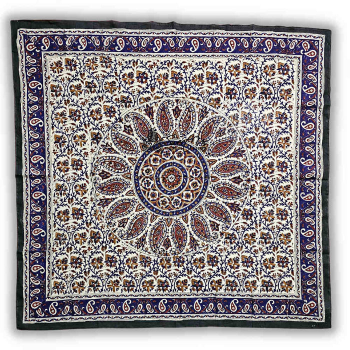 Vintage Paisley Lightweight Floral Cotton Scarf — Cobalt Haven - Sweet Us