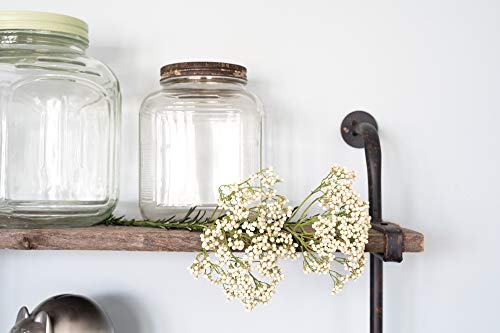 BarnwoodUSA Rustic Wooden Shelf with 2 Planks, Farmhouse Wall Ledge