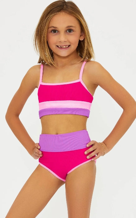 Beach Riot | Little Eva & Emmy 2 pc. | Raspberry Color Block