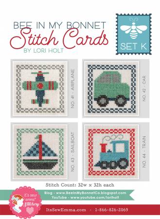 Bee In My Bonnet Stitch Cards Set K