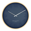 Bella Ocean Blue Silent Wall Clock - 41cm