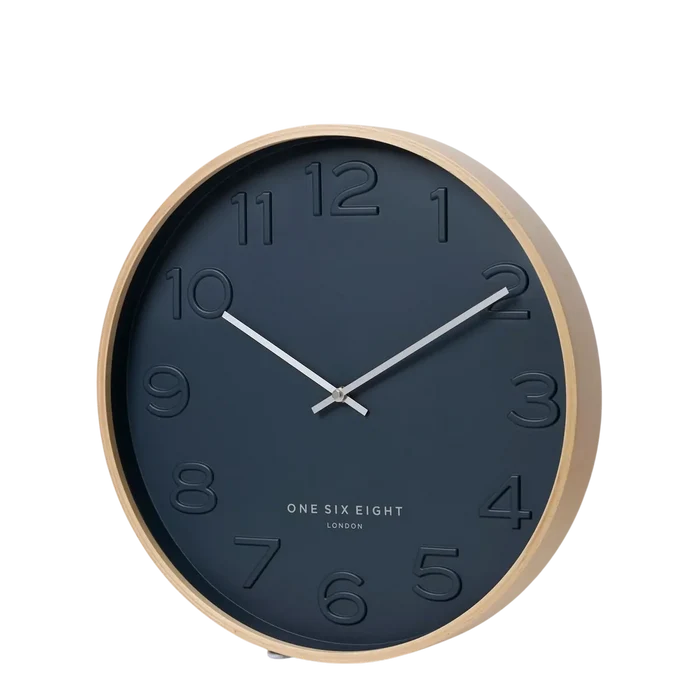 Bella Ocean Blue Silent Wall Clock - 41cm