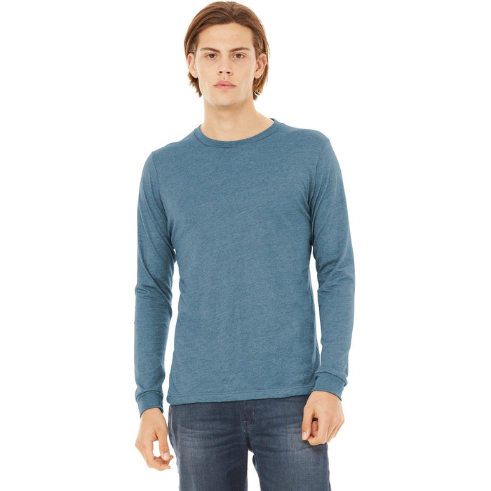 no-logo Bella+Canvas Unisex Triblend Long Sleeve Tee-Regular-Bella&Canvas-Thread Logic