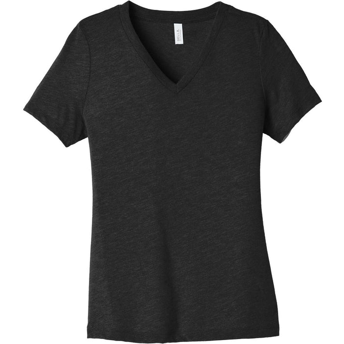 Bella+Canvas Ladies Relaxed Heather CVC V-Neck Tee