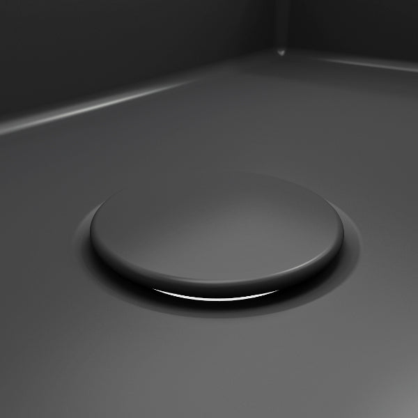 BOCCHI 1220-020 Dark Gray Fireclay Drain Cover for BOCCHI Fireclay Kitchen Sink Strainers