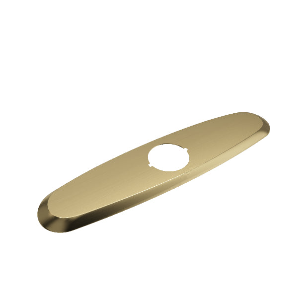BOCCHI 2180 0004 Brushed Gold Traditional Kitchen Faucet Deck Plate Oval
