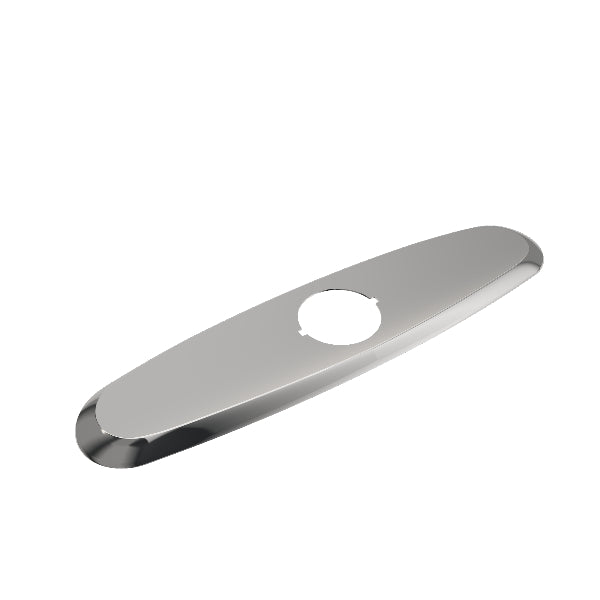 BOCCHI 2180 0004 Stainless Steel Traditional Kitchen Faucet Deck Plate Oval