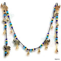 Polished Brass Decorative Elephants, Colorful Beads, Vintage Bells on a String - Sweet Us