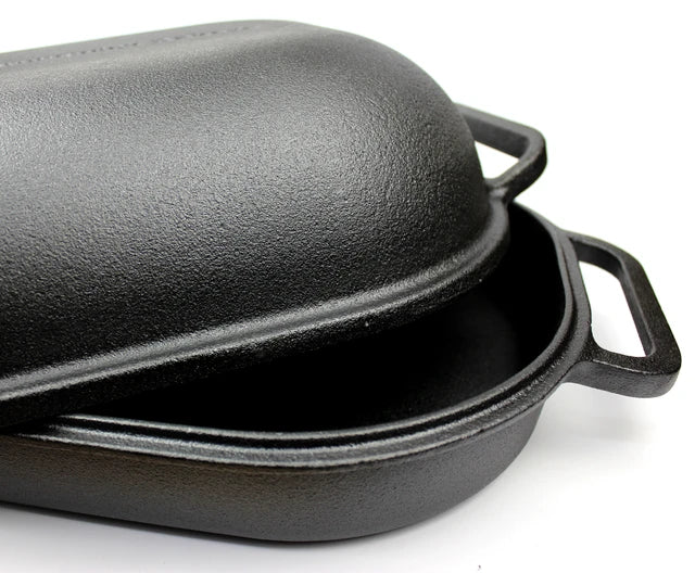 Brunswick Bakers Pre-Seasoned Cast Iron Bread Baking Pan