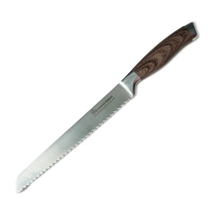 Brunswick Bakers Professional Bread Knife - Wooden Look Handle