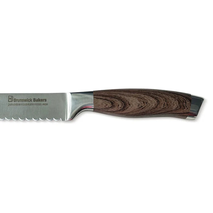 Brunswick Bakers Professional Bread Knife - Wooden Look Handle