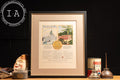 c. 1930 Framed Socony Vacuum Gargoyle Ad