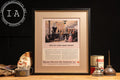 c. 1932 Framed Socony Vacuum Oil Lithographic Ad