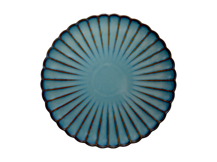 Casa Domani  Solare Round Platter 33cm - Azure