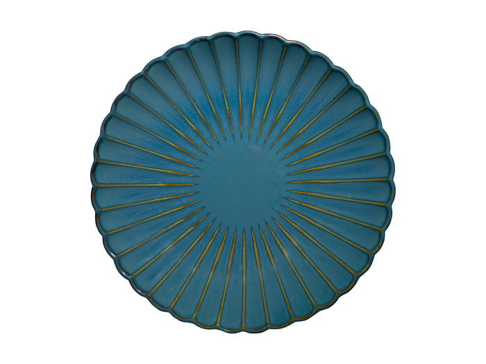 Casa Domani Solare Round Serving Bowl 30x5.5cm - Azure
