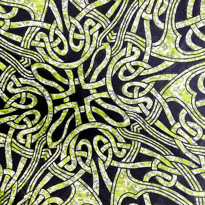Celtic Crest Hand?Loomed Cotton Tablecloth — Emerald - Sweet Us
