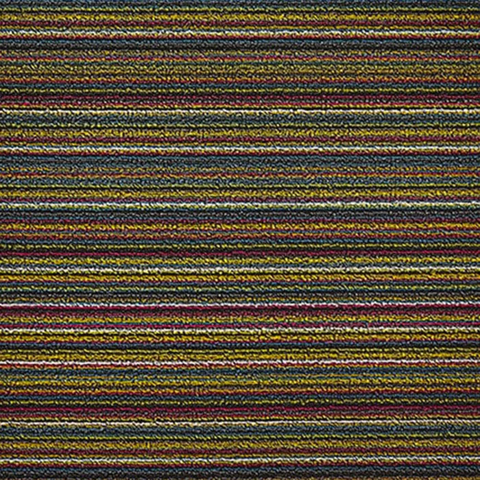 Chilewich Shag Indoor/Outdoor Mat - Skinny Stripe - Bright Multi - 46x71cm