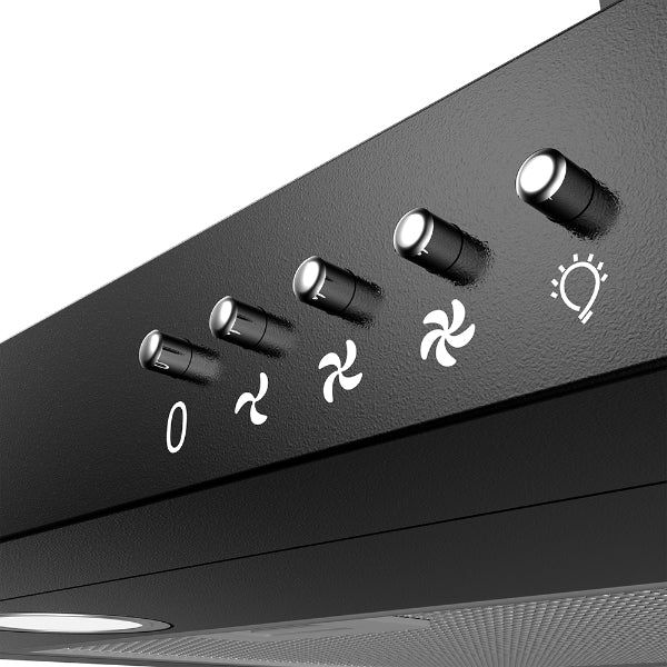 CIARRA CAB75206P 30" Black 450 CFM Wall Mount Convertible Range Hood